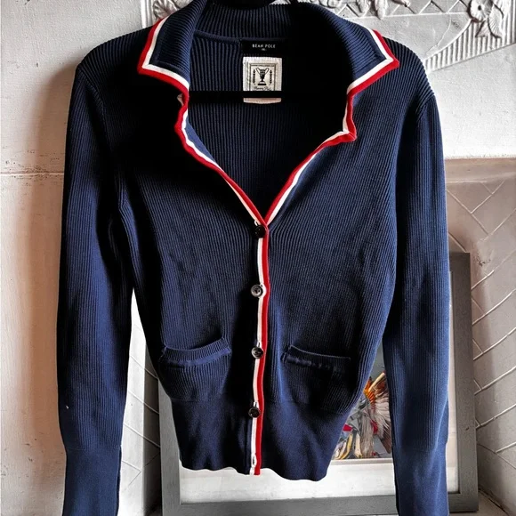 Preppy Ribbed Cardigan - Picture 4 of 5